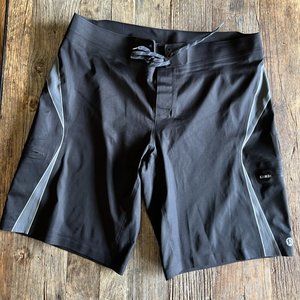 Lululemon Swim Trunks - Size 40 - Black and Gray